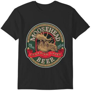 Moosehead Beer T-Shirt 80s Vintage Canadian Lager Retro Graphic Casual 92